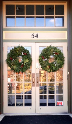 christmas wreath front door