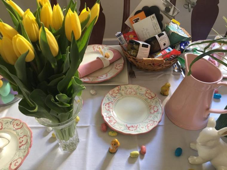Tulips for Easter Table