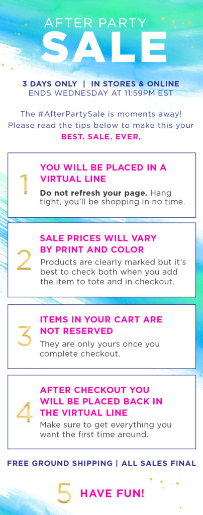 lilly pulitzer after party sale how to
