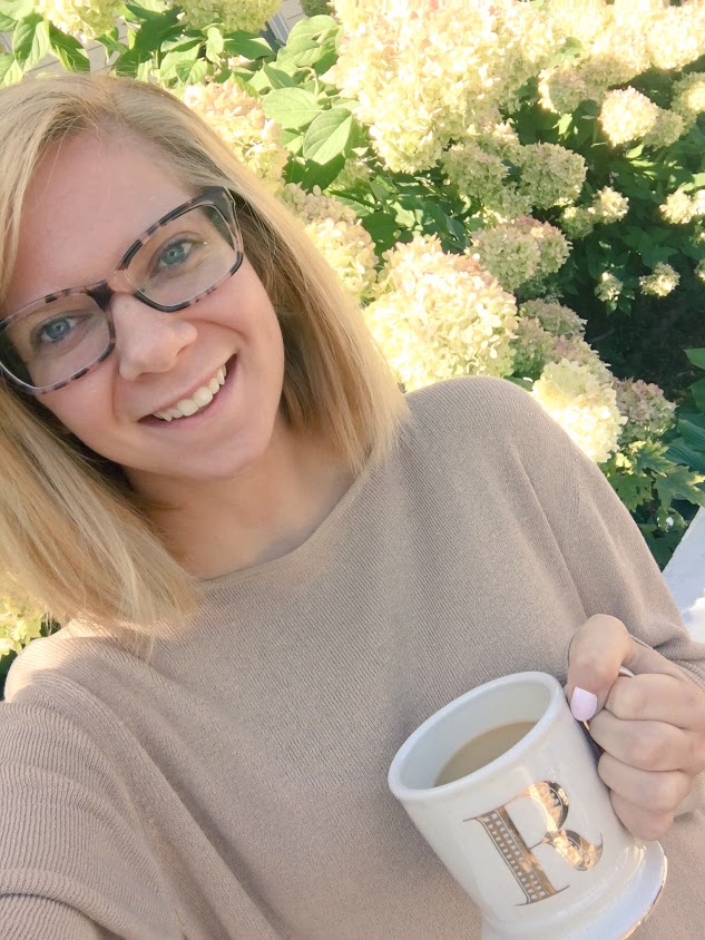 blonde rosie coffee outdoor picture.JPG